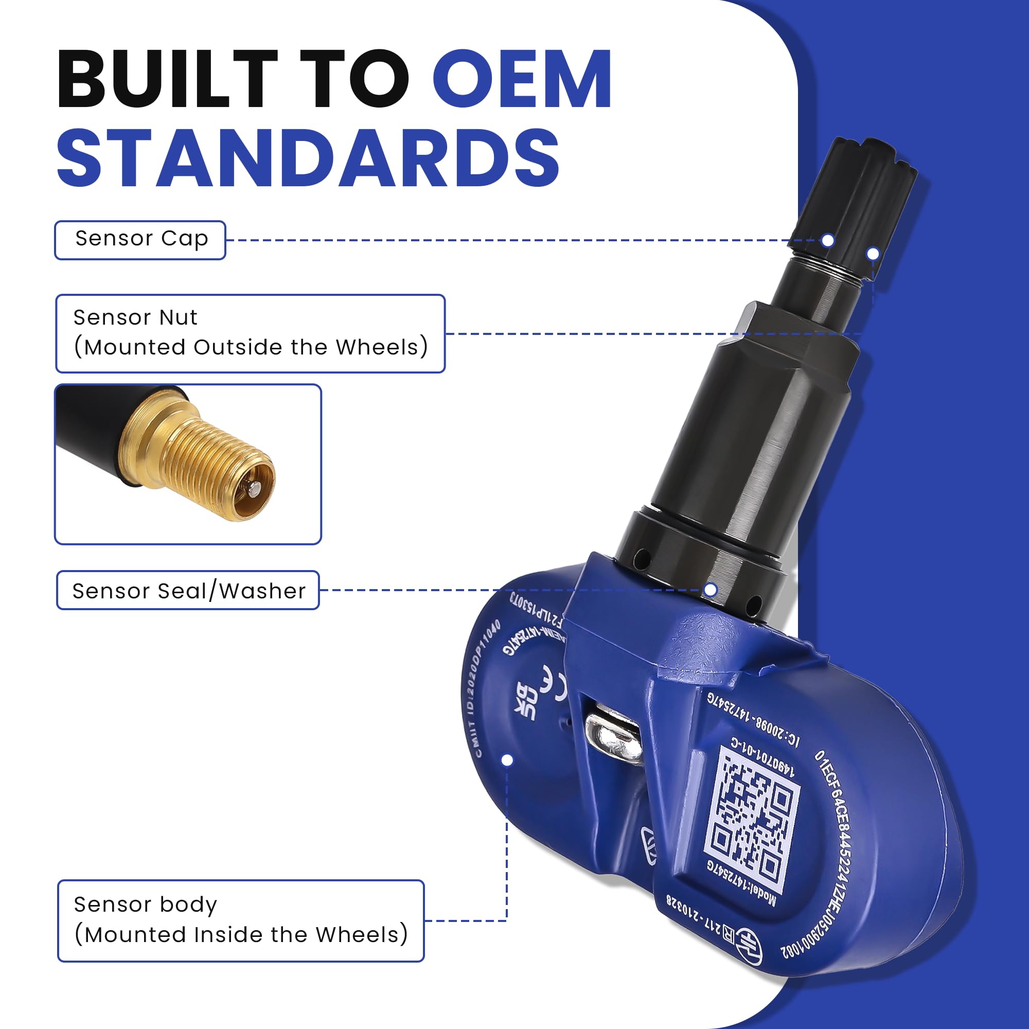 Amazon.com: YUANCHINB Bluetooth TPMS Sensor Compatible with Tesla
